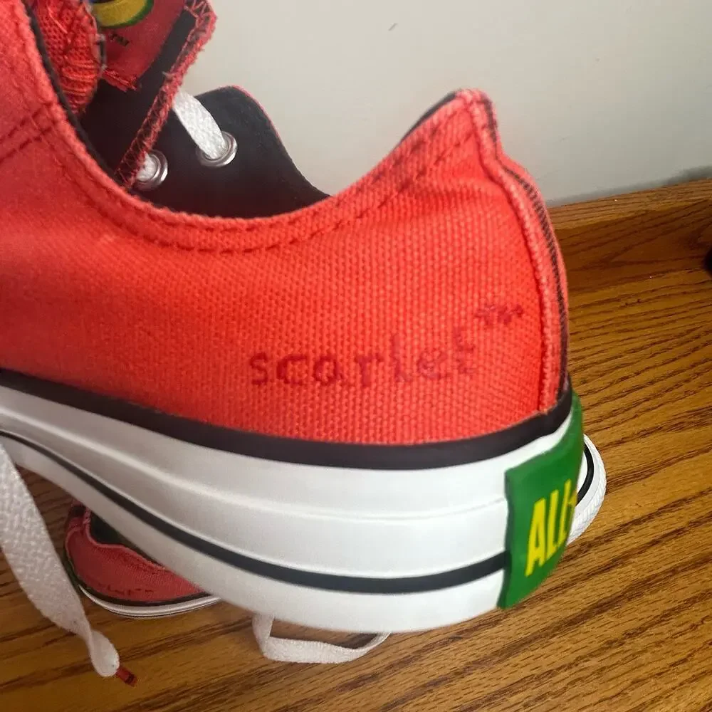 Converse All Star Crayola Scarlet Youth Size 5 Red